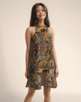 Ondas Halter Dress